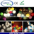 2016 new Solar String Lights hanging outdoor indoor Festival Decor 400colors 12LEDS Cotton Ball Lights Christmas Decoration